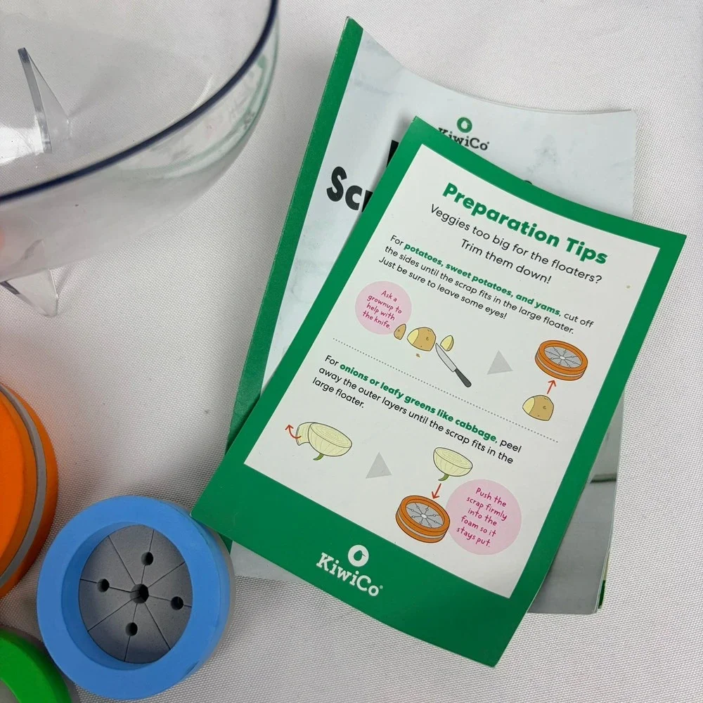 KiwiCo Sprout Scraps Vegetable‎ Garden Kit STEM Educational Toy Clear Basin
